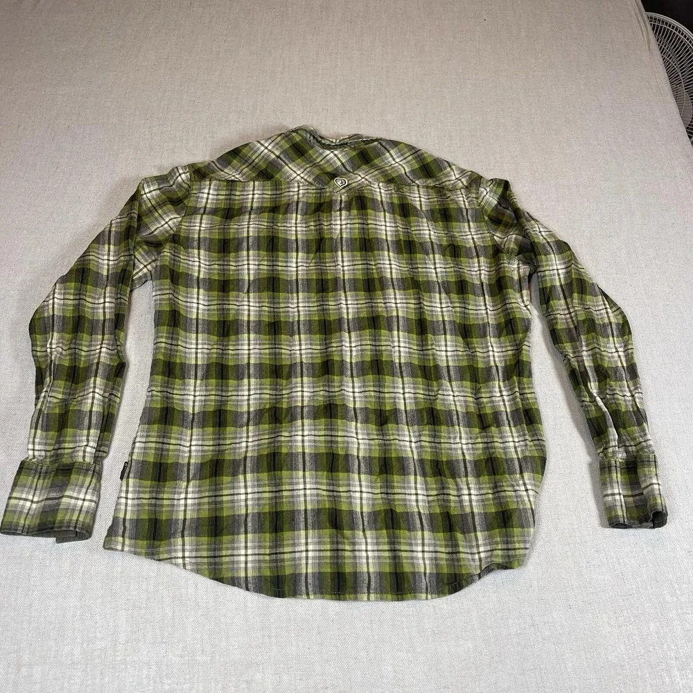 Kuhl Pearl Snap Sheridan Shirt Womens‎ XL Plaid Long Sleeve Western Top Outdoors - Picture 12 of 13